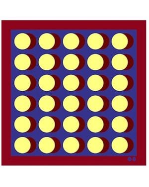 ODEEH Kleurrijke Zijden Vierkante Sjaal - Blauw