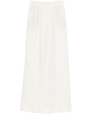 Eleventy Wide Trousers - White