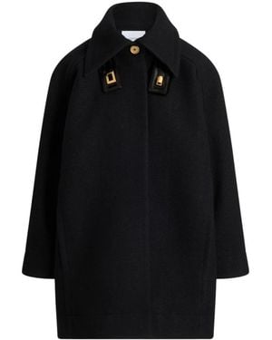 Patou Single-Breasted Coats - Negro