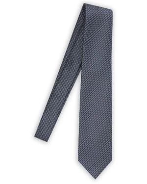 Tom Ford Gemusterte Krawatte - Blau