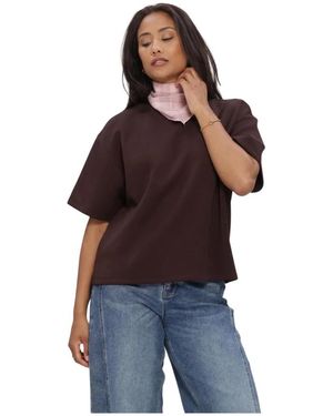Object Tops ,Bruin ,Objandrea Re 2/4 T-Shirt Noos