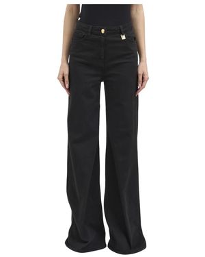 Elisabetta Franchi Wide Jeans - Black