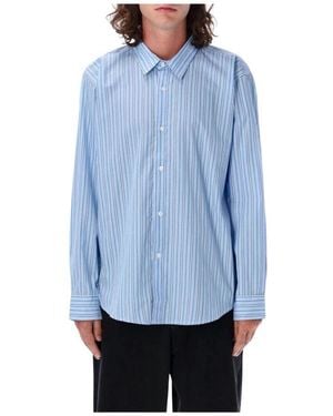 Pop Trading Co. Gestreiftes Langarmshirt - Blau