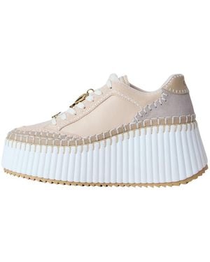 Chloé Wedges - Bianco