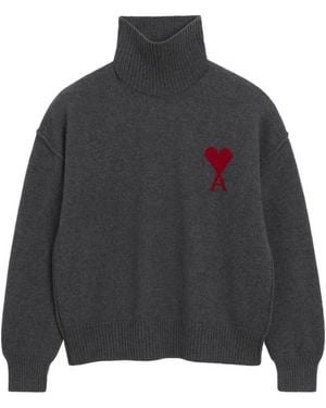 Ami Paris Turtlenecks - Gris