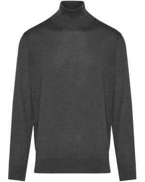 ZEGNA Luxe Cashmere Silk Rollneck Sweater - Grijs