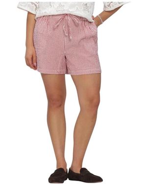 Pom Korte Broeken ,Rood ,Katoen Seersucker Shorts - Roze