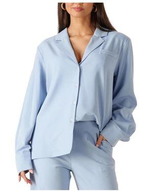 Studio Amaya Overhemden ,Blauw ,Polyester Noomi Blazer