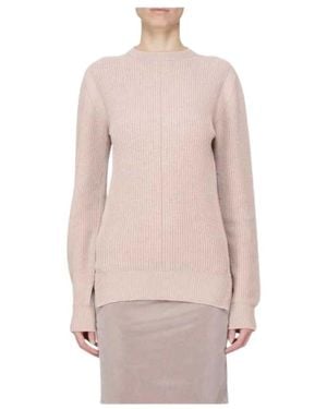 Rick Owens Truien & Vesten ,Roze ,Wol Fisherman Ronde Hals