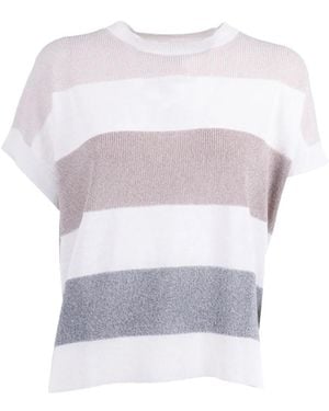 Peserico Truien & Vesten ,Veelkleurig ,Maglia - Paars