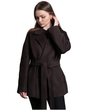 ESTRO Belted Coats - Nero