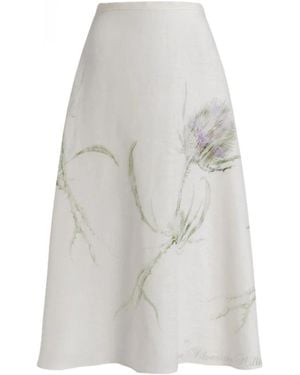 Alberta Ferretti Midi Skirts - Blanco