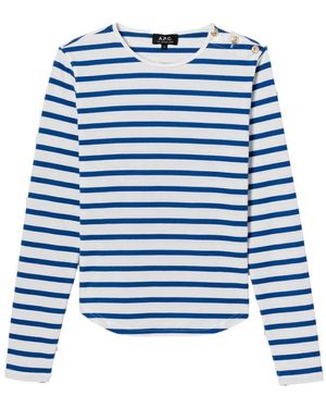 A.P.C. Long Sleeve Tops - Azul
