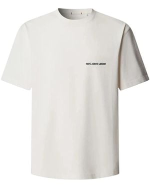 Pepe Jeans Big Carl T-Shirt - Wit