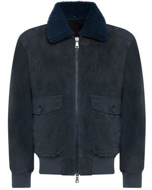 Franzese Collection Leather Jackets - Blue