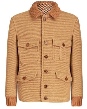 Etro Gebreid Detailjack - Bruin
