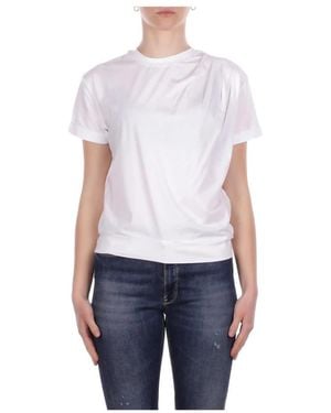 Alpha Studio Tops ,Wit ,T-Shirts - Blauw