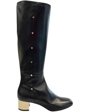 Borbonese Heeled Boots - Black