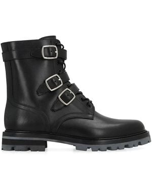 Celine Lace-Up Boots - Black