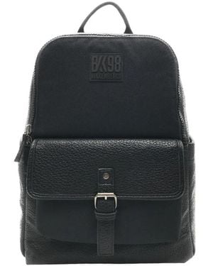 Bikkembergs Herren Rucksack Mit Vordertasche - Schwarz