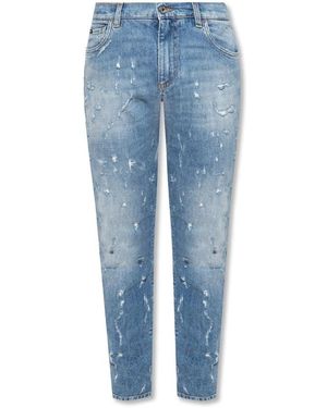Dolce & Gabbana Cotton denim jeans - Blu