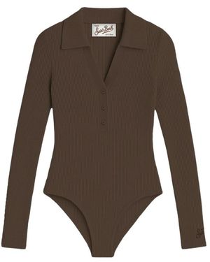 MC2 Saint Barth Gerippter Body - Braun