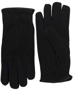 Kiton Handschuhe Regular Uni 100% Handgefertigt - Schwarz