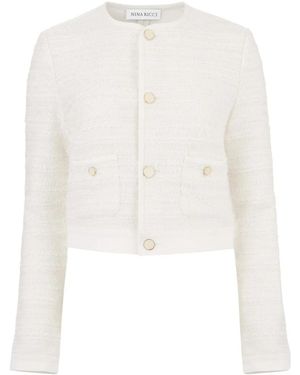 Nina Ricci Tweed Jackets - Bianco