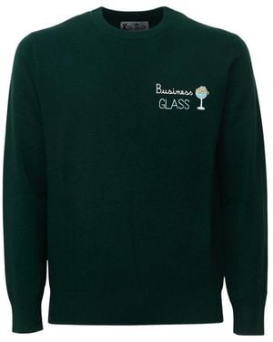 MC2 Saint Barth Heron Rundhals-Pullover - Grün