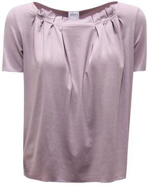 Armani Tops ,Paars ,Collectie Gebreide Top Pmm 06J Pm 85J