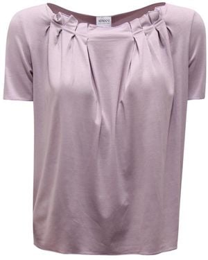 Armani Tops ,Paars ,Collectie Gebreide Top Pmm 06J Pm 85J
