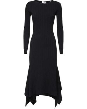 St. John Gestricktes Langes Kleid - Schwarz