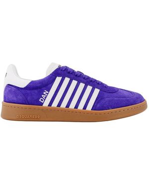 DSquared² Lila Logo Sneakers Gummisohle Italien - Blau