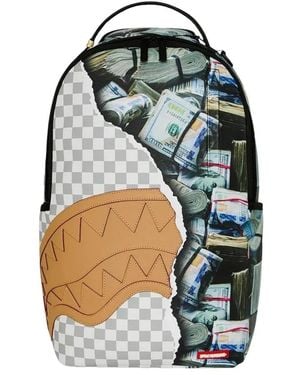 Sprayground Cream Check Full Of Cash Rucksack - Grün
