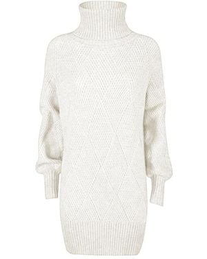 Yes-Zee Knitted Dresses - Wit