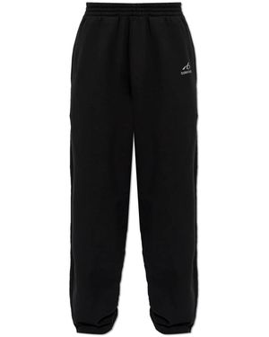Balenciaga Broeken ,Zwart ,Katoen Trainingsbroeken Uit De Collectie "Skiwear"