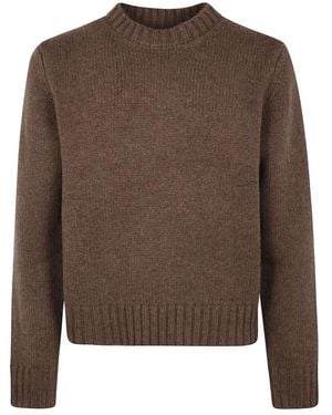 Studio Nicholson Round-Neck Knitwear - Brown