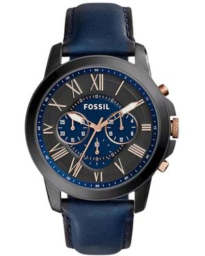 Fossil Grant Fs5061 Bold Chronograph Tijdstuk - Blauw