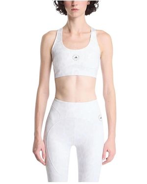 adidas By Stella McCartney Fitness ,Wit ,Polyester True Purpose Medium Support Training Bra Printed