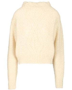 Isabel Marant Round-Neck Knitwear - Natural