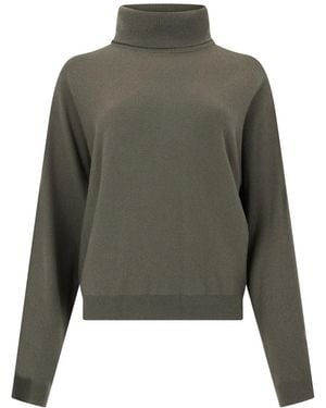 Vince Truien & Vesten ,Groen ,Wol Turtleneck Sweater