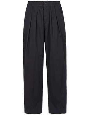 Jucca Broeken ,Zwart ,Wide Broeken - Blauw