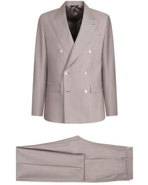 Dolce & Gabbana Double Breasted Suits - Grey