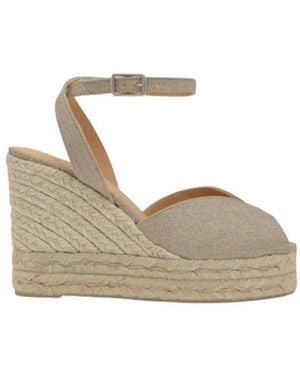 Castañer Schoenen ,Leer Sandalo Blossom - Metallic