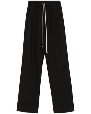 Rick Owens Straight Trousers - Black