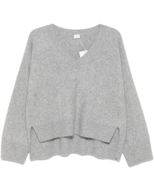 C.T.Plage V-Neck Knitwear - Gris