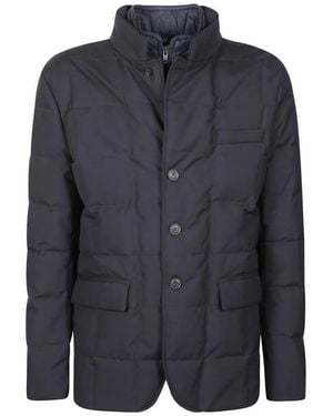Fay Double-Front Short Down Jacket - Blauw