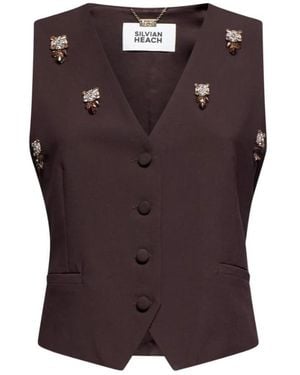 Silvian Heach Vests - Marrón