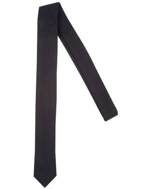 Eleventy Luxus Wollkrawatte 14 Micron - Schwarz