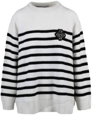 Ermanno Scervino Round-Neck Knitwear - Blanco